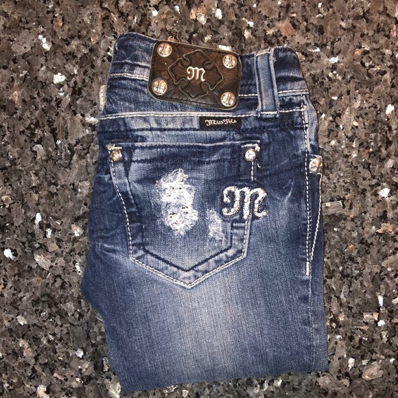 Miss Me Cuffed Jeans Crop size 25 (JE534OC2) - 2 - Picture 2 of 11